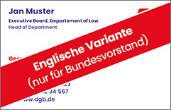 Vorderseite auf Englisch (nur Bundesvorstand)